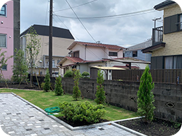 公共施設の緑地帯の整備